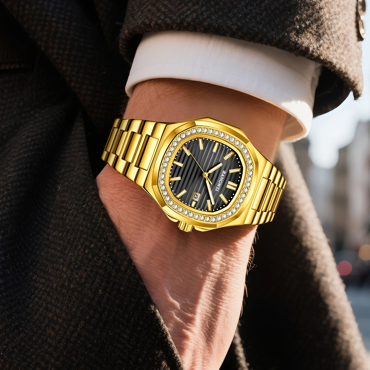 2026 LIGE แบรนด์เดิมนาฬิกาข้อมือผู้ชายส่องสว่างกันน้ำสแตนเลสผู้ชายนาฬิกาวันที่แฟชั่นหรูหราควอตซ์ผู้ชายนาฬิกา