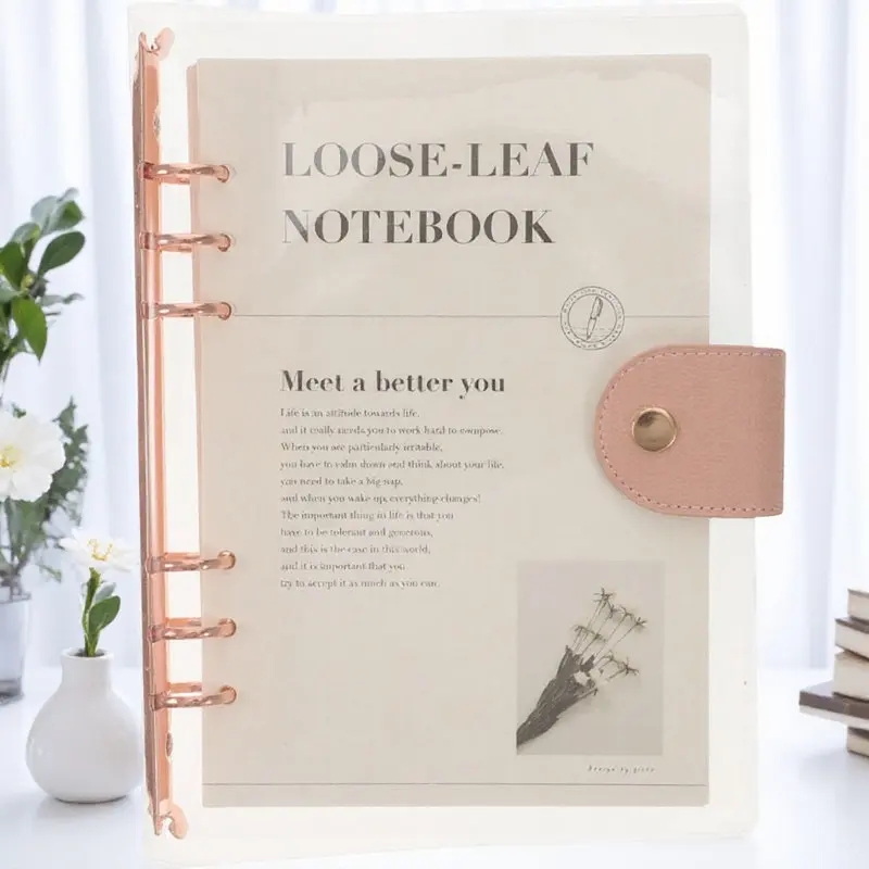 loose-leaf-notebook-transparent-scrapbook-detachable-binder-stylish-portable-notepad-planner-daily-use-writing-journal-office