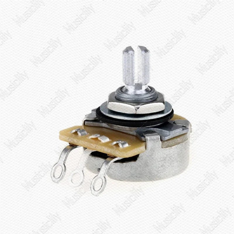 

Brass Shaft Potentiometer(POT) For Electric Guitar Bass A250K/B250K/A500K/B500K