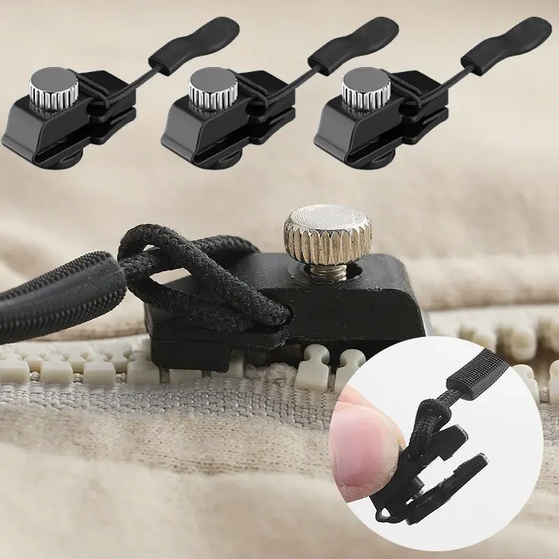 유니버설 지퍼 수리 키트 인스턴트 수정 교체 지퍼 치아 슬라이더 풀러 자켓 가방 코트 의류 액세서리