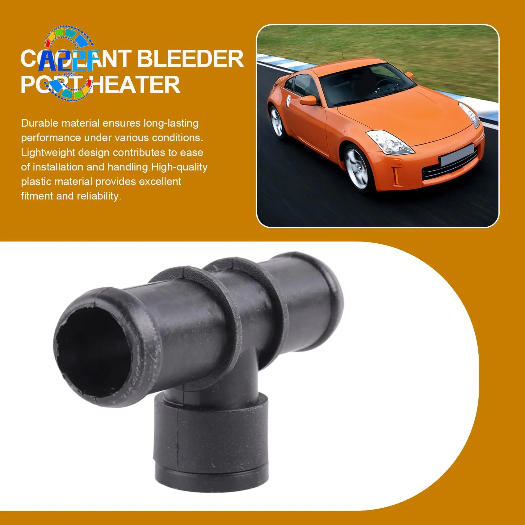 A22F-92500-AR00 Upgraded Aluminum Coolant Bleeder Port Heater Hose Connector For Nissan 350Z (03-08) Infiniti Q45 G35