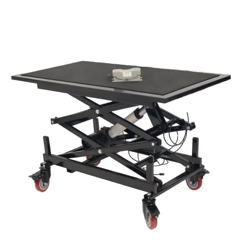 مقعد حصان كهربائي قابل للتعديل، قابل للطي، ديكور داخلي متنقل، منصة رفع مع جهاز تحكم عن بعد للقدم #2