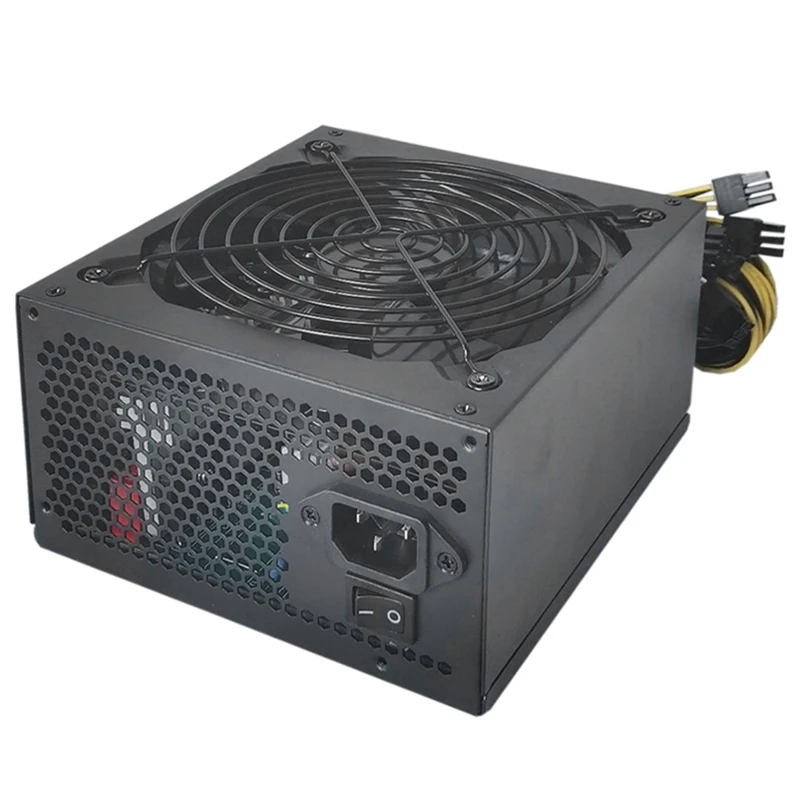 F3KE 2000W ATX 12V V2.3 Silent Mining Machine Power Supply PSU Support 10 x 6pin Graphics Cards Bitcoin Miner Power Supply