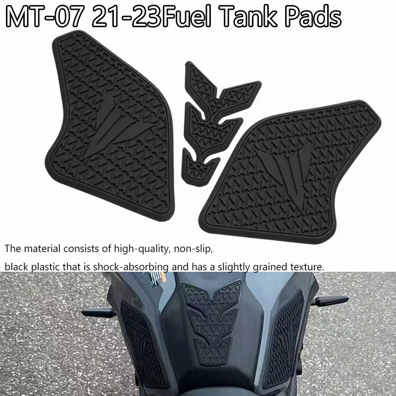 

Новый мотоцикл для MT-07 MT 07, боковая накладка на топливный бак с защитой от царапин, наколенник для топливного бака, боковые водонепроницаемые наклейки 2021-2023