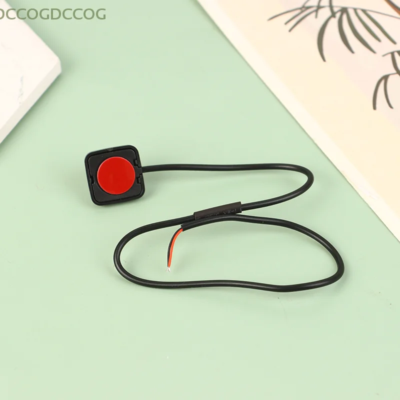 1pc diy lanterna montagem em superfície mini botão interruptor momentâneo botão liga/desliga plástico preto 12v 24v botão de alarme do carro