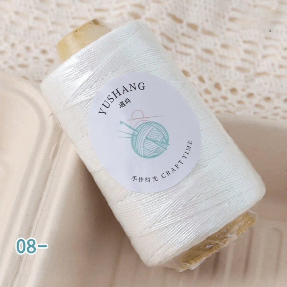 100g/Roll Silver Color Metallic Core Yarn Hand Woven Shiny Glitter Core Spun Yarn Soft DIY Craft Hand Knitting Yarn