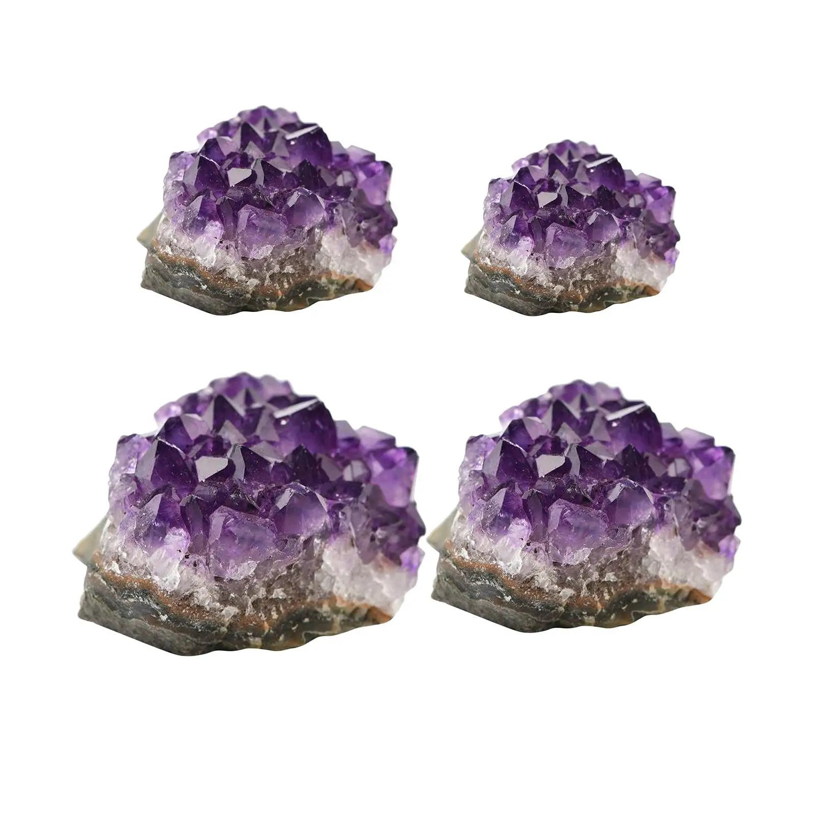 Ametista Natural Drusa Geoda, Gran Grupo de Cristales para Sanación, Reiki, Masajes y Eliminación de Energía Negativa