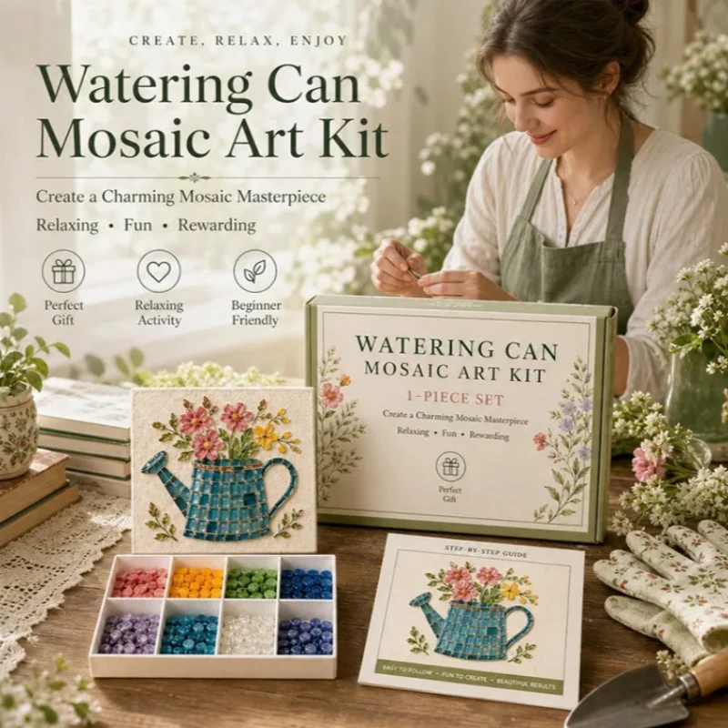 Garden Bloom Mosaic Art DIY Craft Kit Cottagecore Wildflower Garden Insect Mosaic Making Supplies Floral Butterfly Handmade Gift