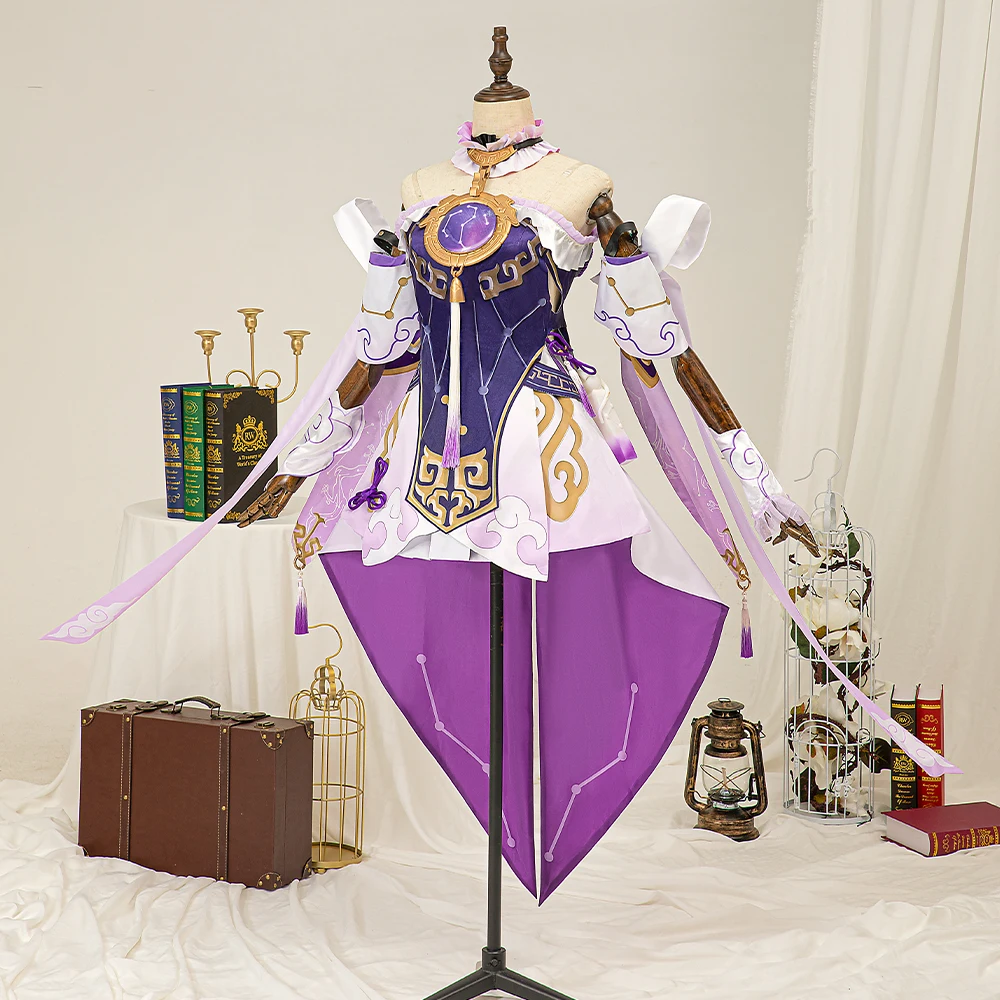 Fu Xuan Cosplay Costume With Wig Pillow Anime Game Honkai Star Rail Dress Outfit Halloween Carnival Party Women Suit