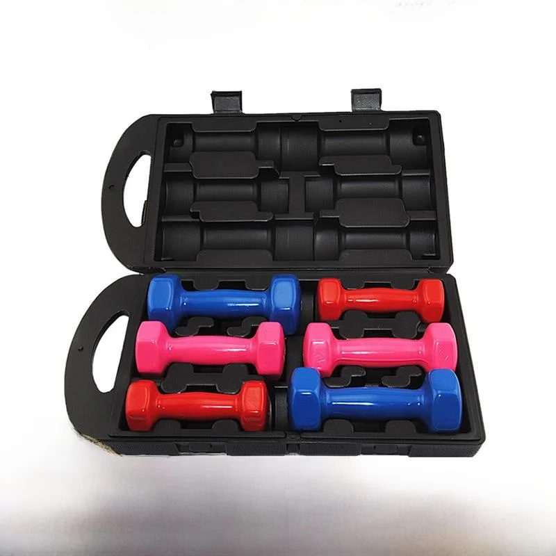 set-di-manubri-per-fitness-domestico-9kg-10kg-unisex-per-bambini-universali-4-colori-manubri-esagonali-in-plastica-verniciata