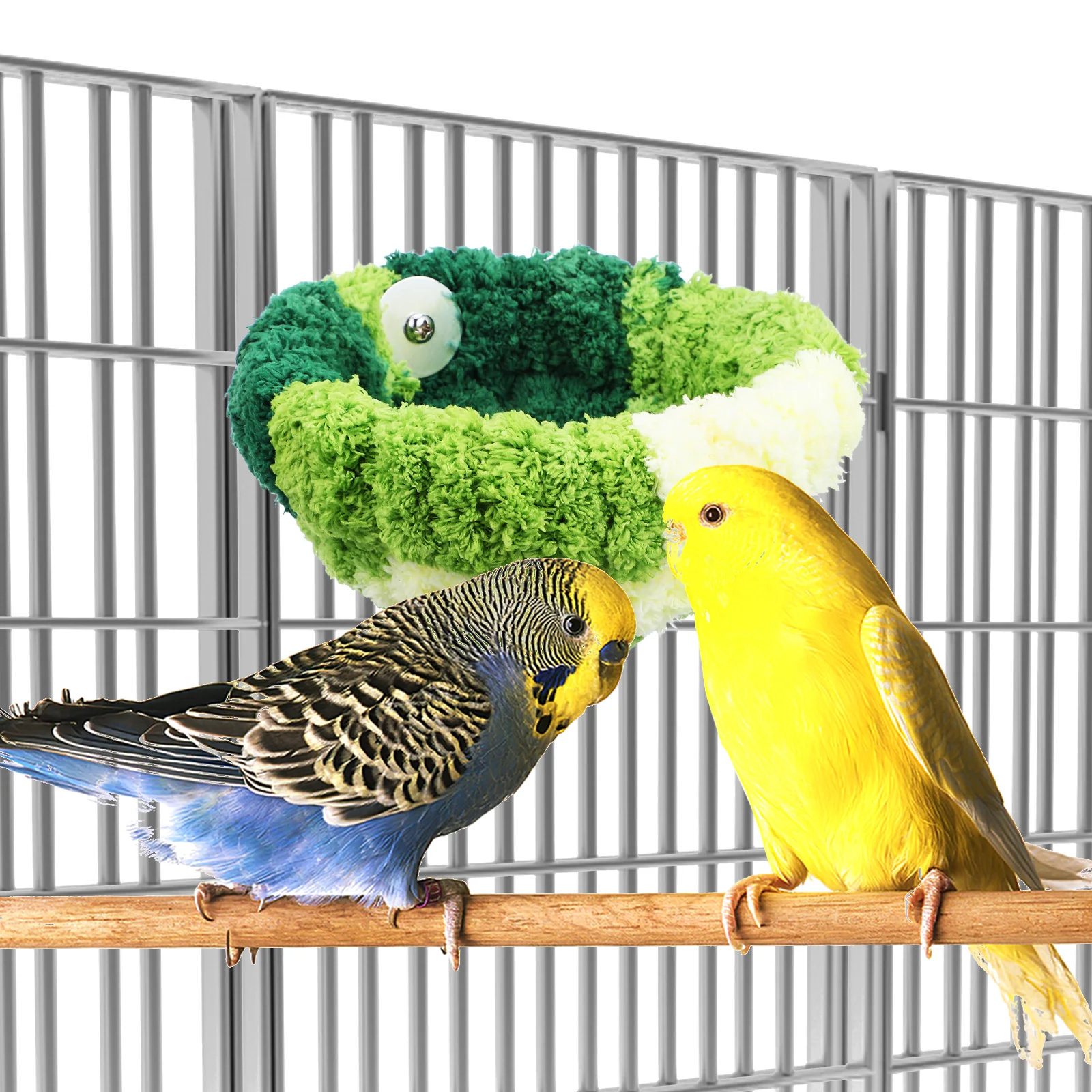 

Warm Bird Nest House For Cage Winter Use Parrot Sleeping Bed Indoor Snuggle Hut Durable Parakeet Bed Cage Mount Design Home