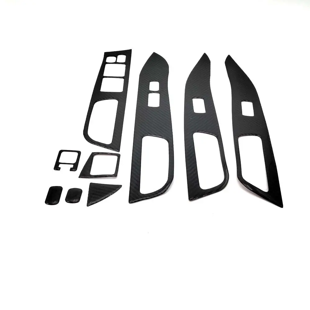 

Carbon Fiber Window Lift Switch Panel Cover For Mitsubishi Lancer EVO 08-15 LHD Only