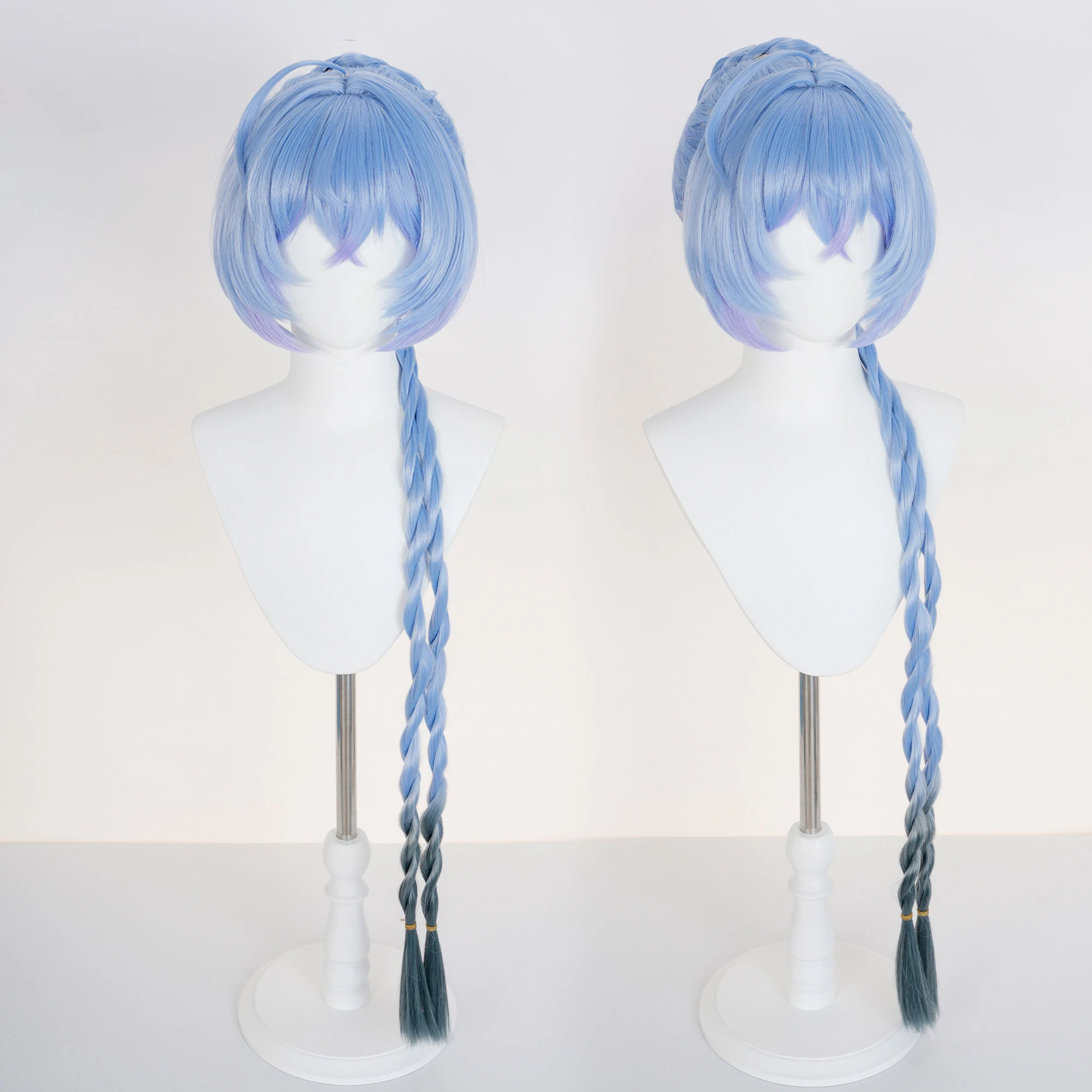 Game Zenless Zone Zero Lucia Coplay Wig Night Emissary Lucia Blue Braid Wig Lyusiya For Women Men Hallowmas Party Adult Props