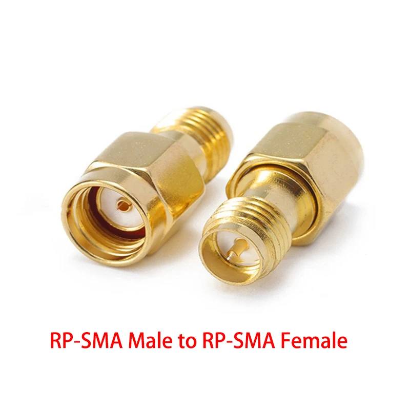 1pc SMA Zu SMA Adapter SMA Stecker auf RP SMA Buchse Stecker RF Stecker Kupfer Vergoldet SMA Spliter konverter Rechten Winkel – Detail 6