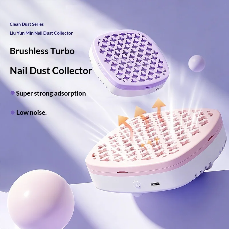 Mini Nail Dust Collector Extractor Fan For Manicure Machine Powerful Nail Vacuum Cleaner With Remove Paper Filter Nail Equipment