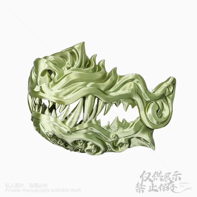 Anime 3D Printed Furry Cosplay Japanese Prajna Ninja Fursiut Fox Mask Wolf Dog Facewear For Halloween Christmas Party Customized