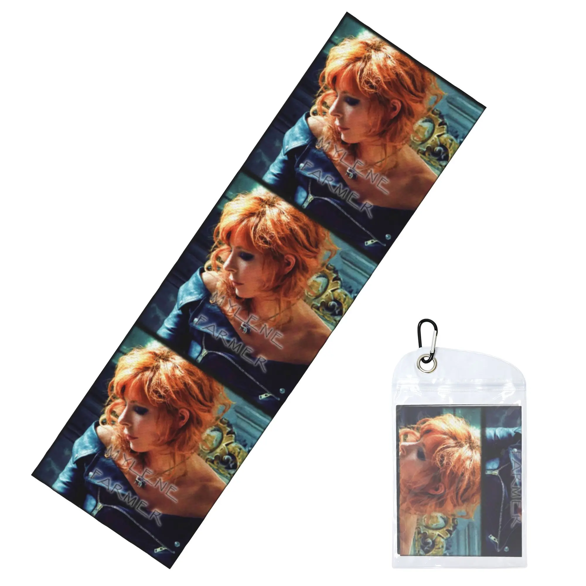 Mylene Farmer French Singer Cold Exercise Towel Quick Dry Face Towel  Bath Towels