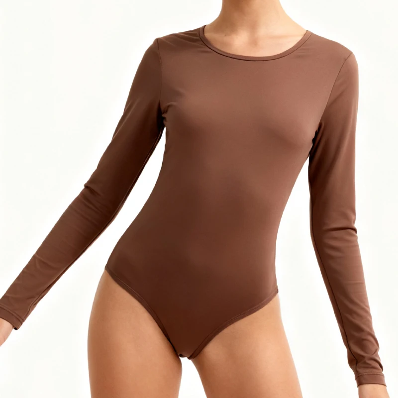 3Piece Set Autumn Winter Women Jumpsuit&Romper Crew Neck Short Sleeve Bodysuit Long Sleeve Bodysuit T Shirts Basic Slim Fit Tops