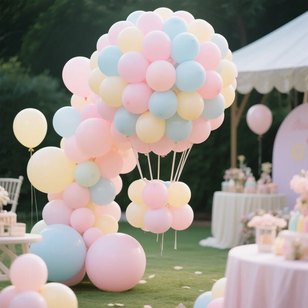 Globos de látex de macarrón bonitos, decoración para fiesta de cumpleaños, boda, accesorios de decoración de fotografía, juguetes de globos versátiles y divertidos