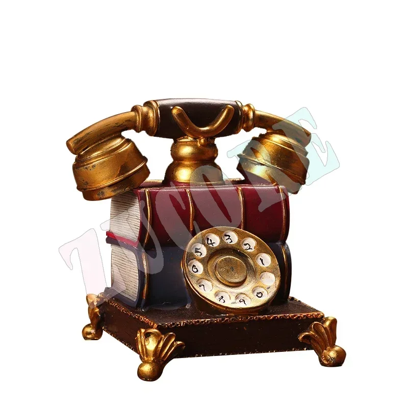 ديكور الهاتف نموذج الراتنج وهمية كتاب الهاتف الديكور الإبداعية المنزل الرجعية زخرفة خمر الهاتف لمكتب مكتب بار
