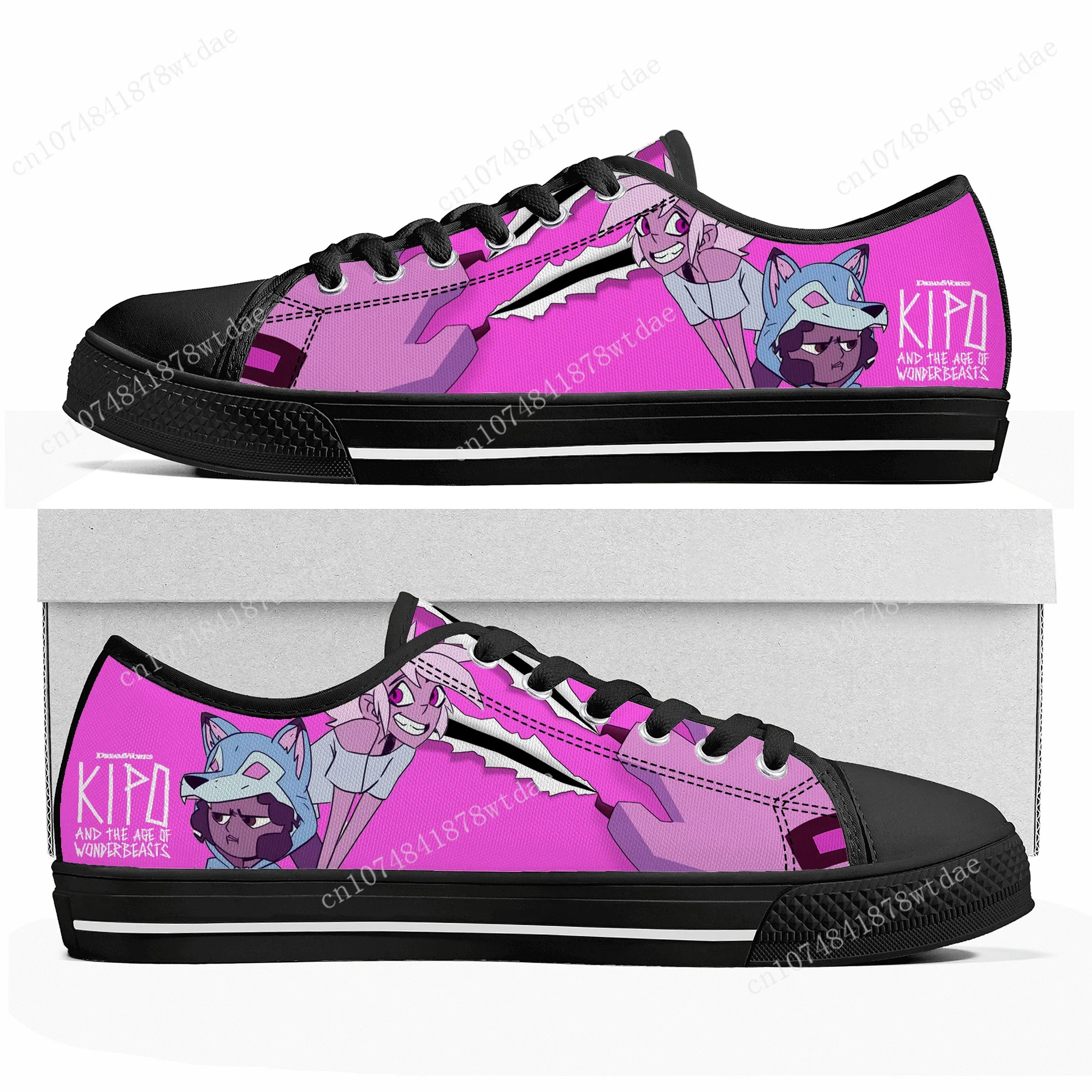 Kipo And The Age Of Wonderbeasts Low Top Sneakers Womens Mens Teenager High Quality Canvas Sneaker Casual Anime Customize Shoes