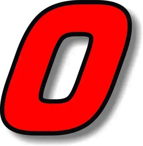 Adesivo per auto Accessori esterni Popolare Nero (contorno rosso) Numero di gara del carattere Quare Numero di corse 1234567890 Decalcomania