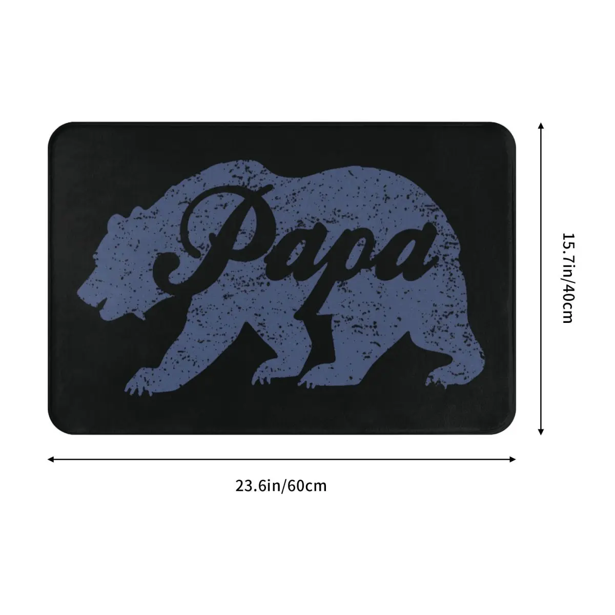 Father's Day Gift Non-slip Doormat Kitchen Mat Papa Bear Hallway Carpet Welcome Rug Bedroom Decorative