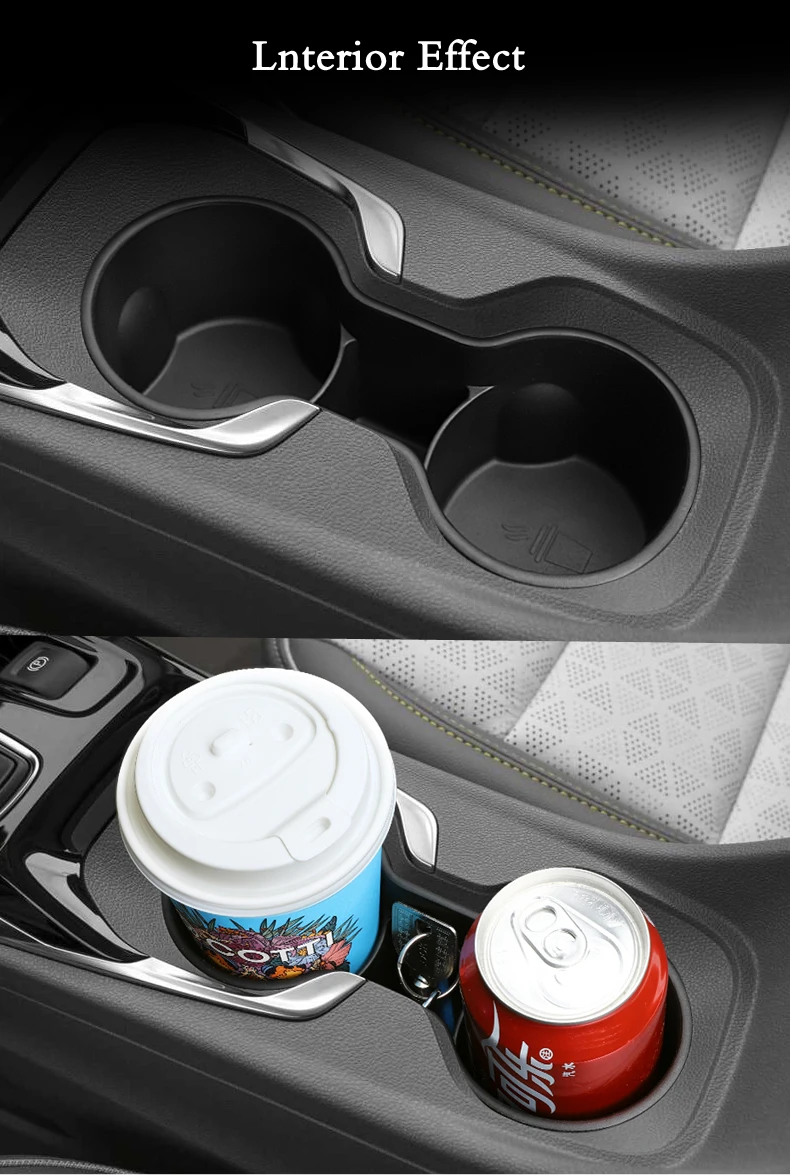 Smabee für Chevy Chevrolet Bolt EUV/EV 2022-2024 Getränkehalter Aufbewahrungsbox TPE Stoßdämpfende Mittelarmlehne Getränkeablage Zubehör – Detail 2