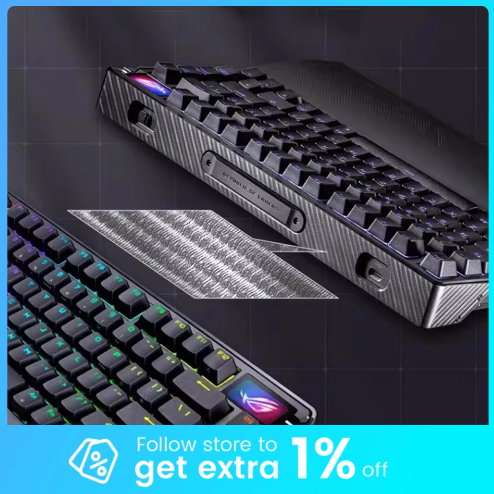 ROG Azoth Extreme Mechanical Keyboard 8KHZ SPEEDNOVA Wireless Connection Three Mods Omni Receiver Keyboard Gasket Hot Swap PC