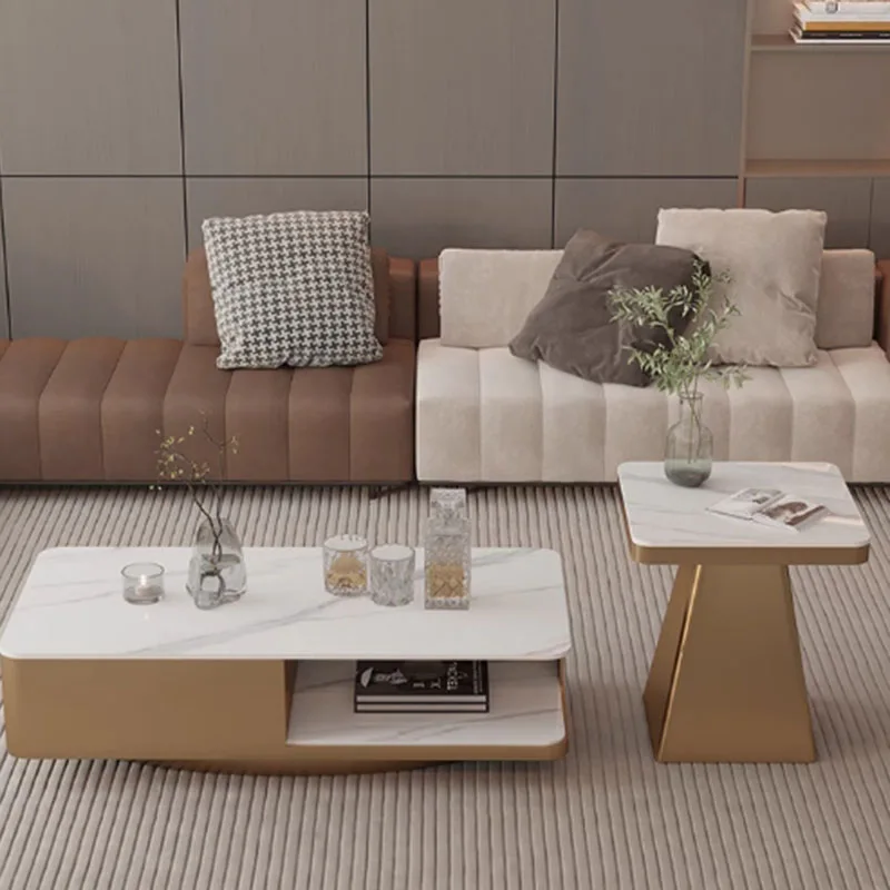 Ästhetischer minimalistischer Couchtisch, moderner nordischer Premium-Eleganter-Mitteltisch, luxuriöse ästhetische kompakte Möbel für den Wohnbereich