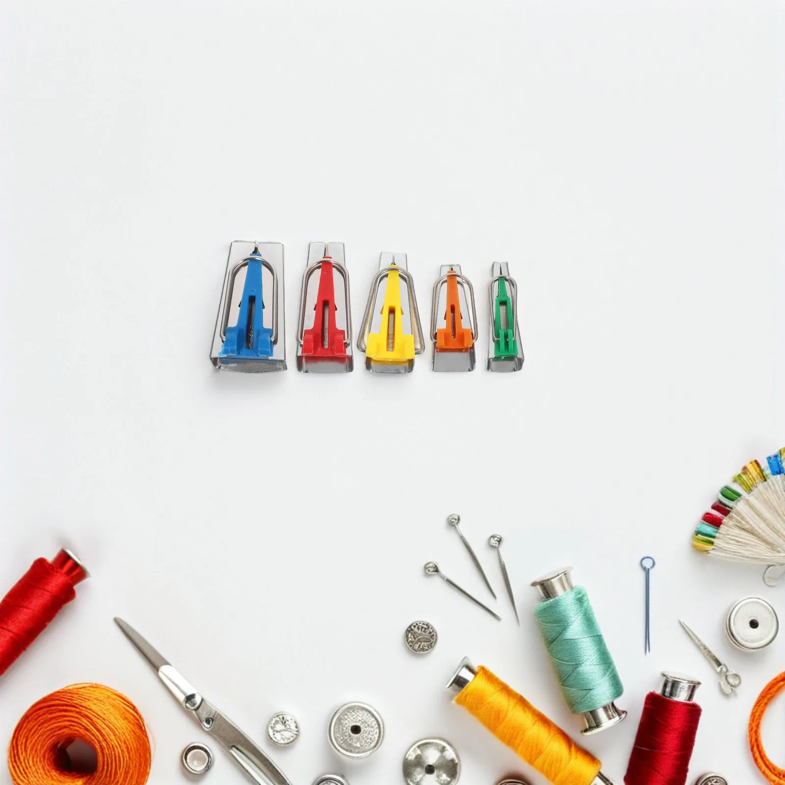 

10Pcs Bias Binding Tool Set Precision Fabric Tape Maker Sewing DIY Quilting Hemming Dressmaking Crafts Fabric Bias Tape Tool