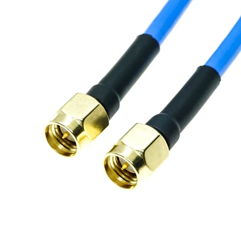 SMA male to SMA male plug connector soldier RG402 RG-402 Semi Flexible RF Coax Wire Coaxial Cable  0.141\