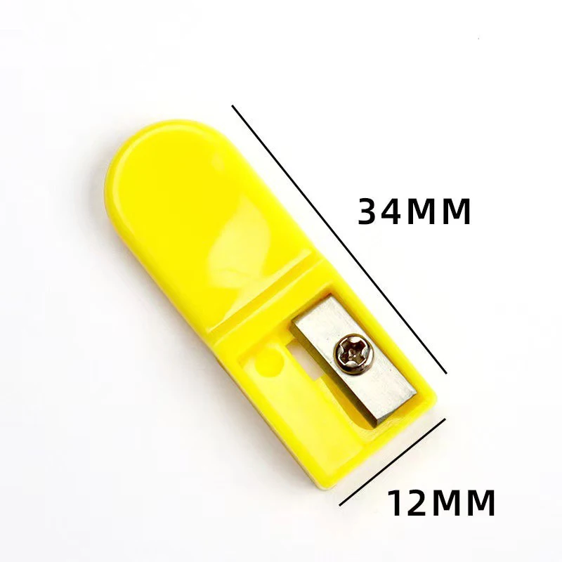 Sacapuntas mecánico portátil de 10 piezas, recarga de mina 2.0, mini sacapuntas de plástico de color gelatina para útiles escolares infantiles