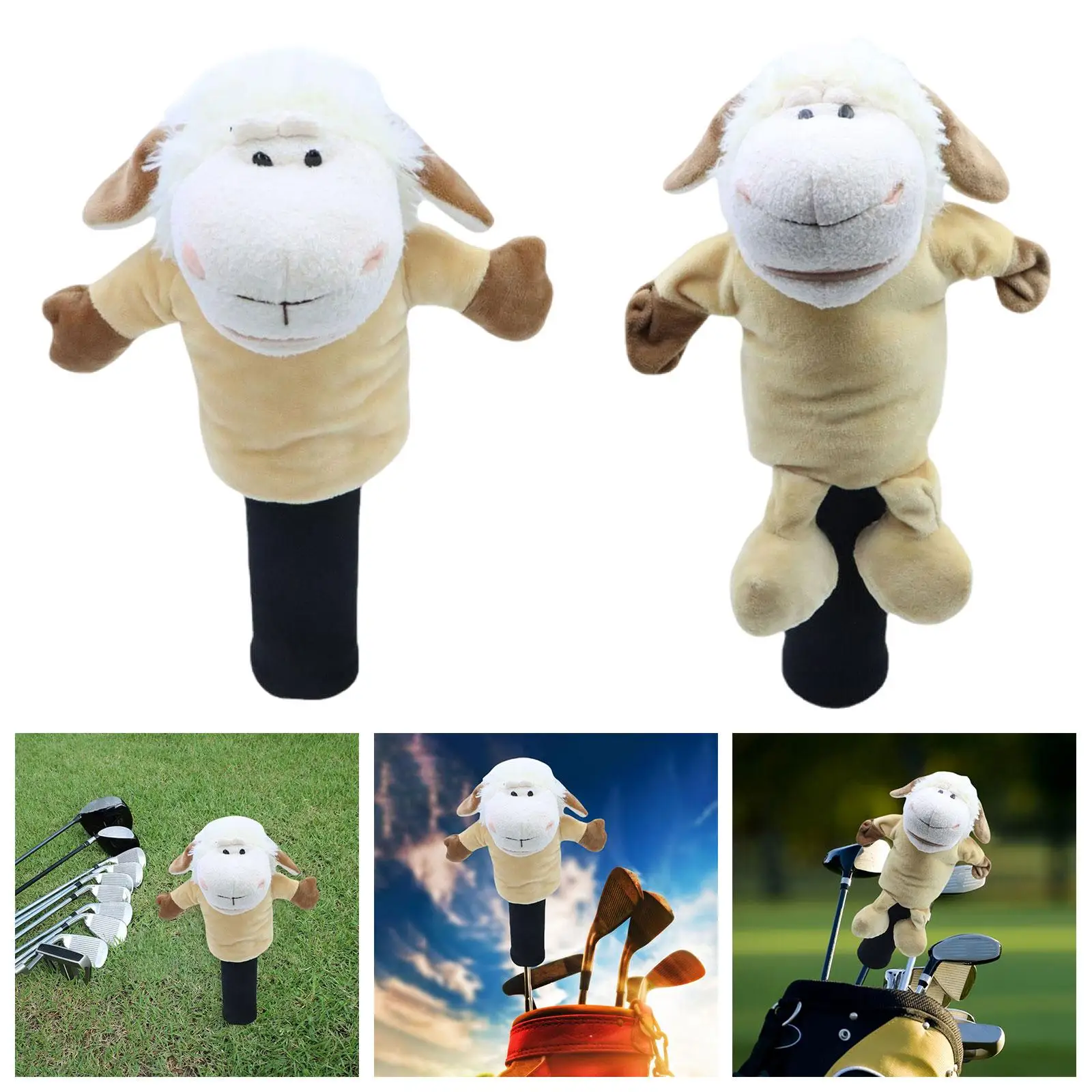 Golf Wood Headcover Golf Club Head Cover Lamb Practical Club Keepsake Animal