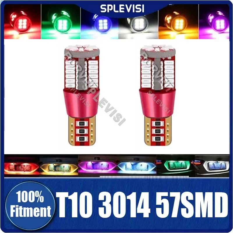 

LED License Plate Tag Light Bulbs T10 3014 57SMD /LED LIGHTS acessórios para carro led Bulbs Super Bright Ultra Bright LED