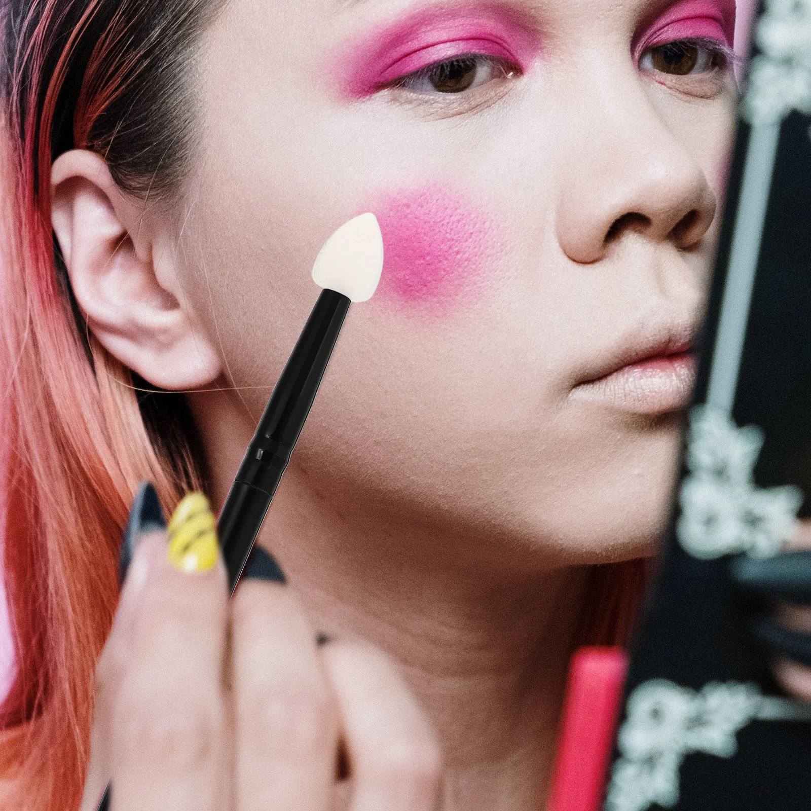 

5Pcs Silicone Eyeshadow Makeup Brush Smooth Portable Applicator for Eye Shadow Facial Mask Moisturizer Professional