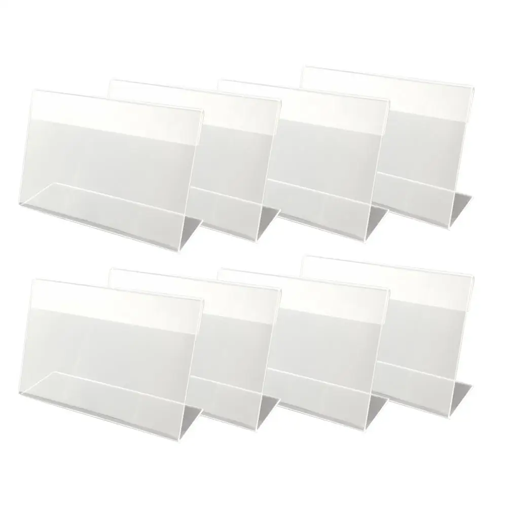 30 Pcs Label Holders Rack Shelf Clear Price Tag Display Stand Labels for Storage Bins Retail