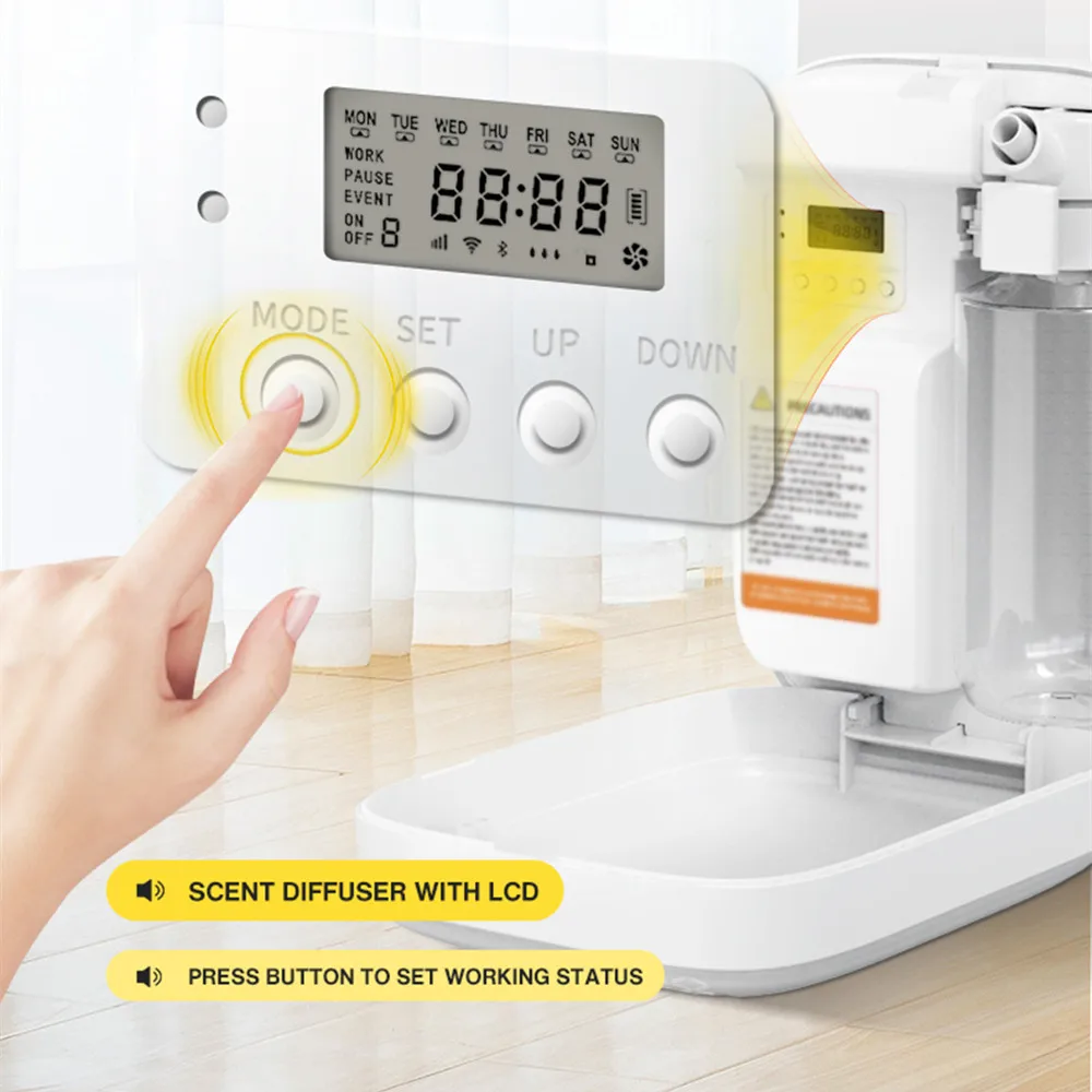 Penyegar Udara Elektrik Namste 1000m³ Bluetooth Pewangi Ruangan Aroma Diffuser Parfum Minyak Esensial Penyedap Kapasitas 400ML