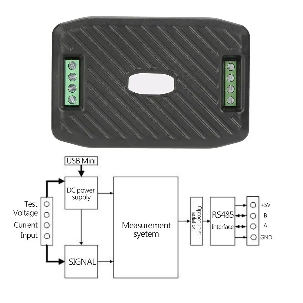 DC Voltage Current Power Energy Meter RS485 Communication Module PZEM017 for Energy Monitoring and Management