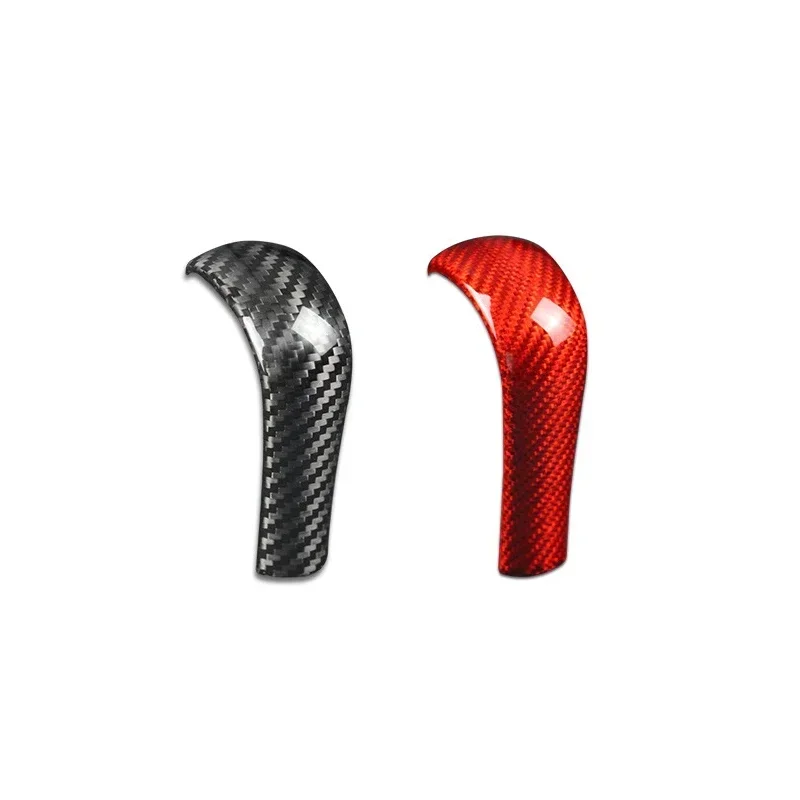 

For BMW 3 Series Z4 Real Dry Carbon Fiber Gear Shift Lever Head Cover Decorative Sticker Interior Modification Accessories