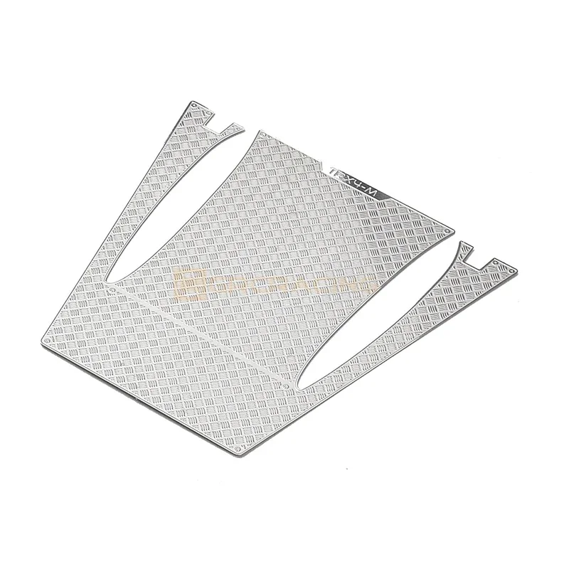 แผ่นตกแต่งฝาครอบโลหะกันลื่นสำหรับรถไต่1/18 RC Traxxas ชิ้นส่วนอัพเกรดแผ่นป้องกัน TRX-4M