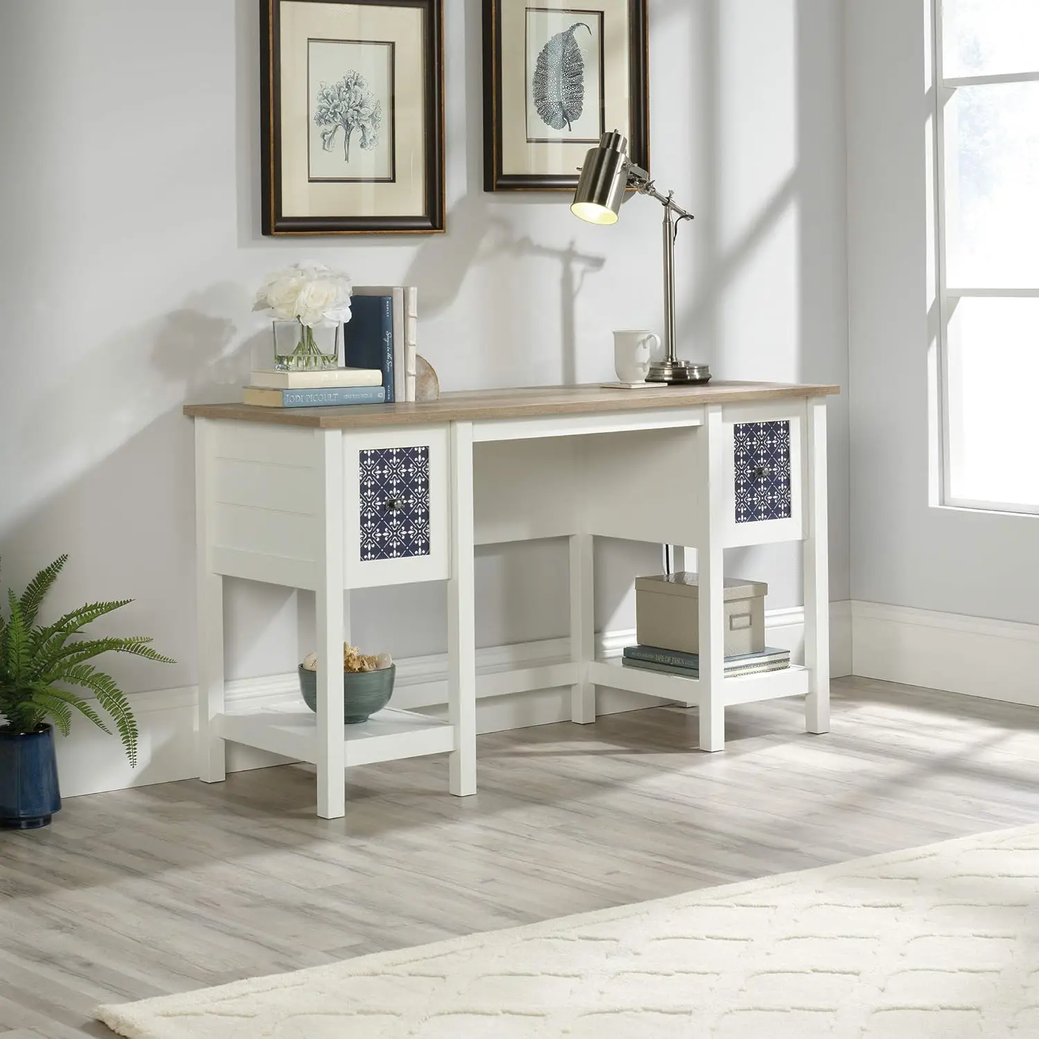 Cottage Road Desk, finition blanche douce