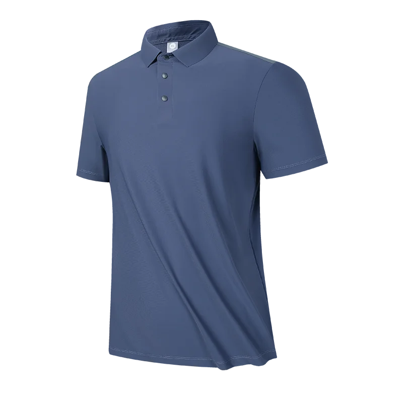 

Breathable Casual T-shirt Outdoor Men's High Quality Soft Ice Silk Comfortable Sports Slim Fit Polo Shirt Summer New Polo Shirts