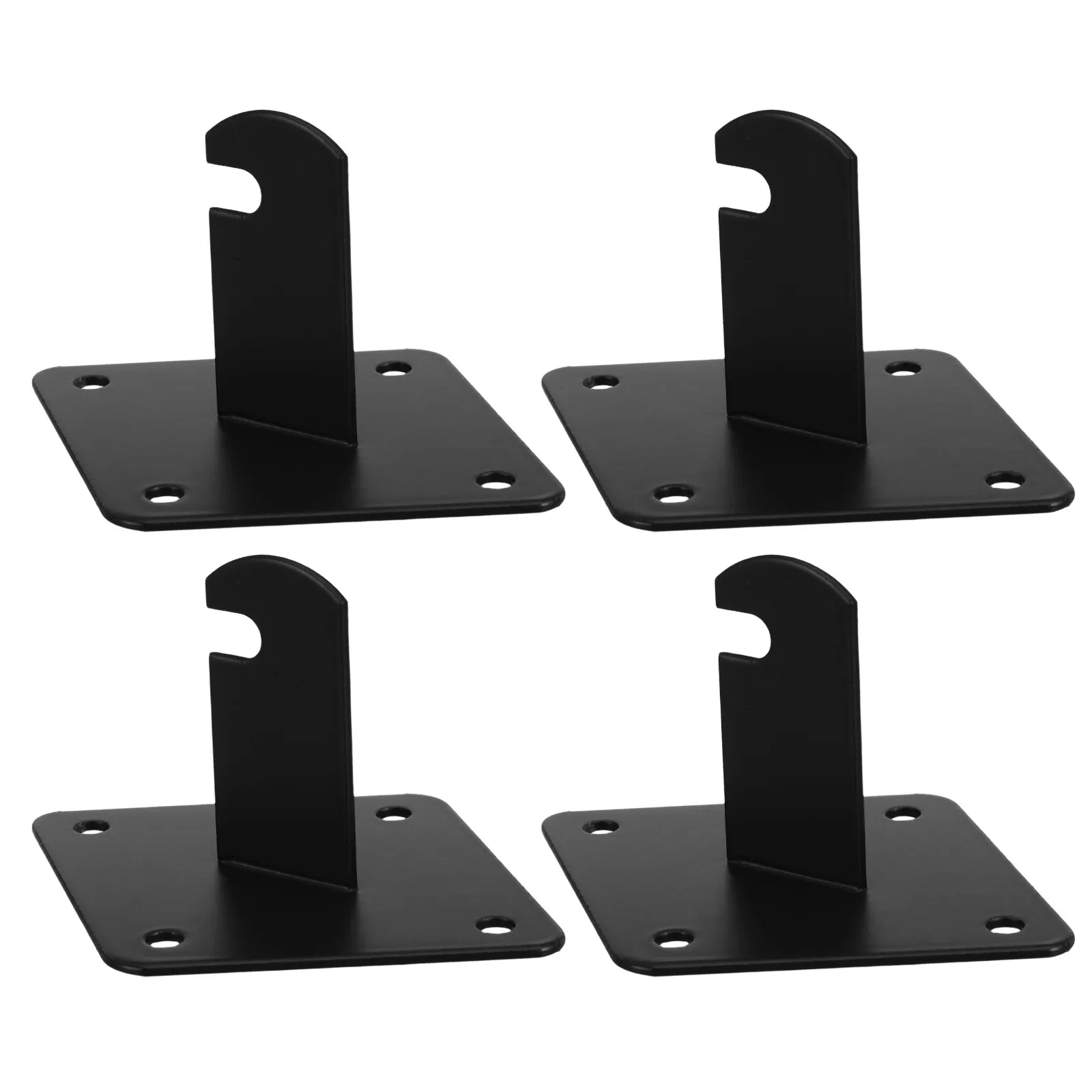 

Комплект из 4 прочных металлических настенных кронштейнов для полок, для организации розничной торговли, демонстрации на сетчатых панелях и хранения