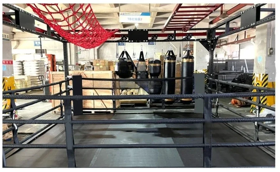 2026 Custom Professional Fighting Wrestling Floor Boxing Ring Logo Club Competition For Boxing Clubs