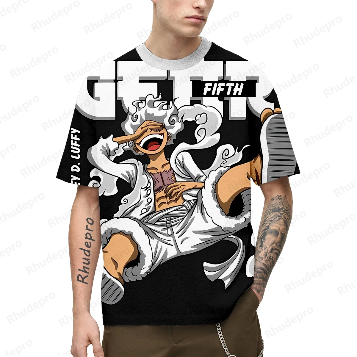 Unisex One Piece Anime Impressão 3D T-shirt, Top de Rua das Mulheres e Crianças, Grande, Verão, Quente, Japão, Cosplay, 2022