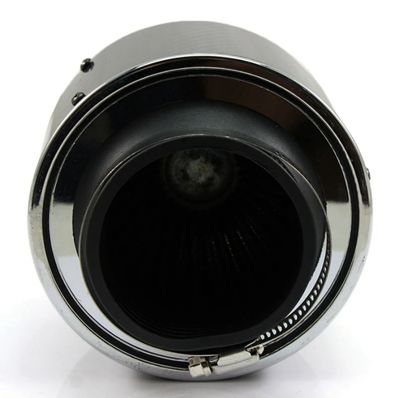 

XH-UN013 Car Performance Engine Filters High Flow Air Filter For Auto Cold Intake Kit 76Mm Carbon Fiber Cover