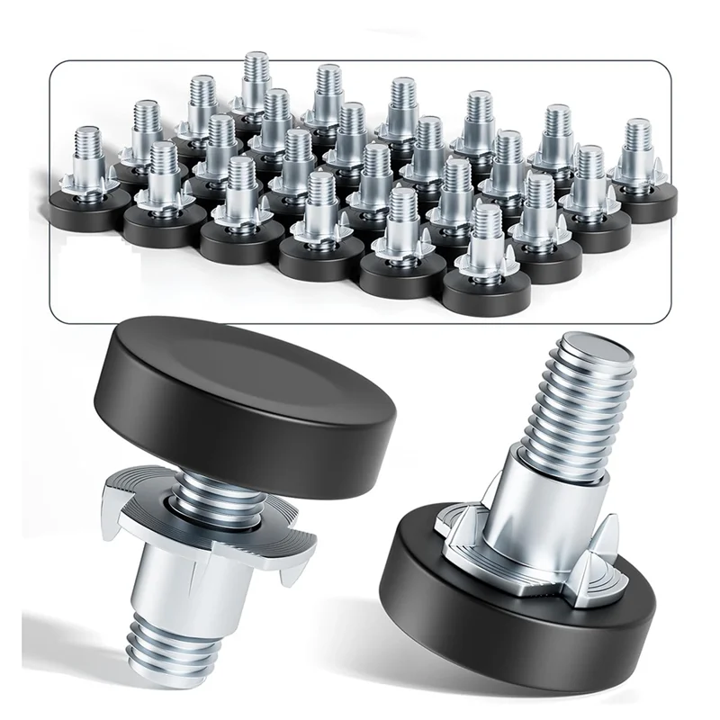 B17B 30 قطعة أقدام أثاث منصات الأسود البلاستيك أرجل قطع الأثاث قابل للتعديل التسوية قدم الجدول قدم الأثاث أسفل القدم #3