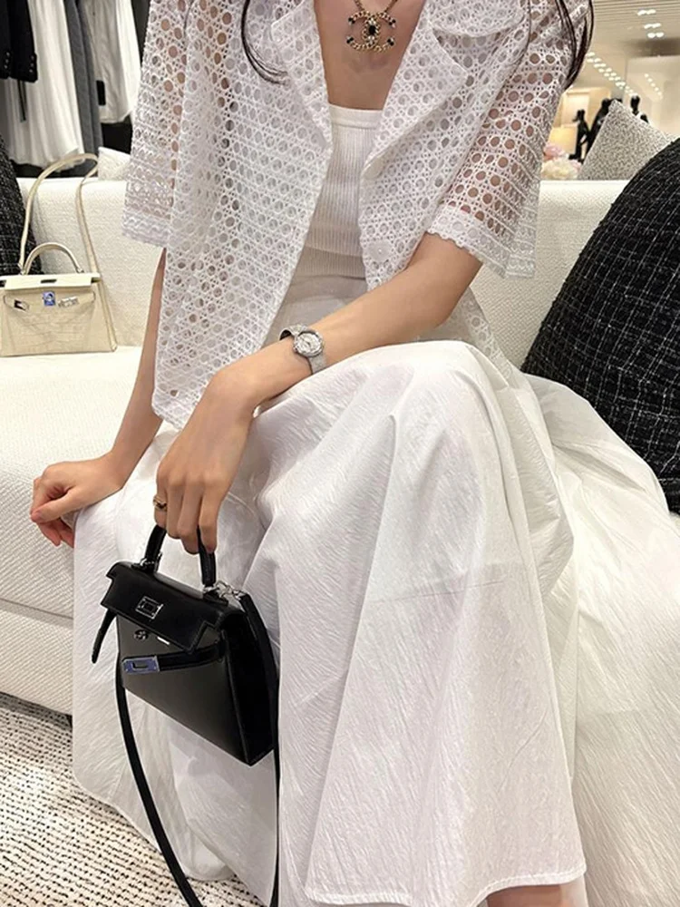 

Faionable Женский топ свободного кроя свободного покроя с вырезами ort Sve, летний универсальный топ размера Cact