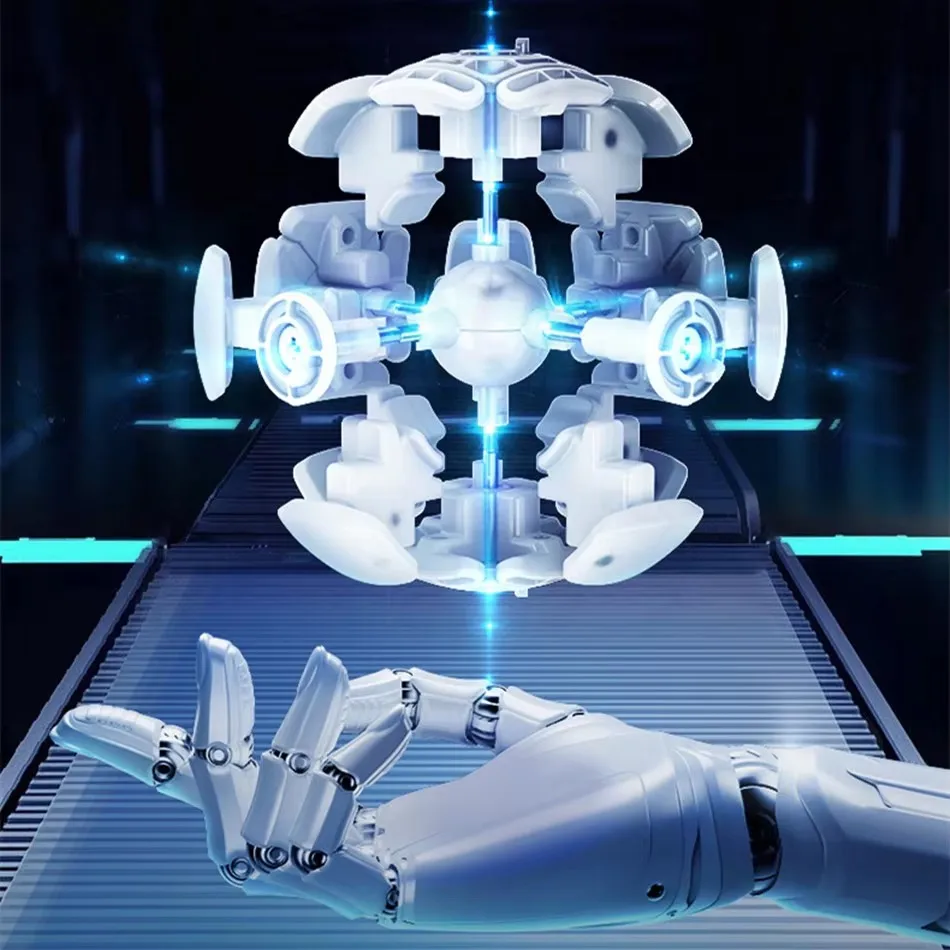 MoYu  AoSu V7 4x4 Magnetic Cube Professional Speed Puzzle Magic Cube Magnetic Positioning Cubo Magico Rotation Cube ﻿